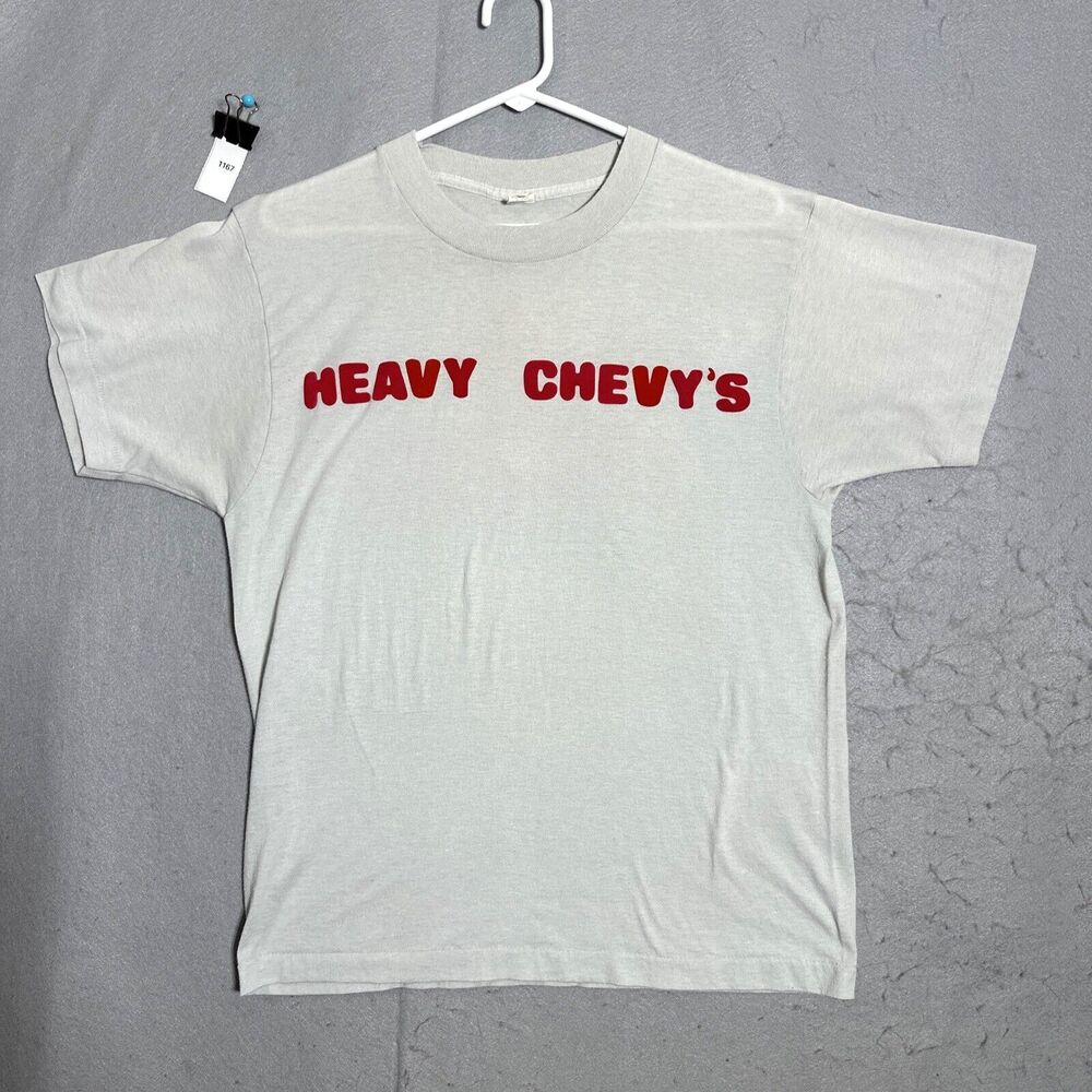 Rare VTG Screen Stars Corvette Heavy Chevy Chevrolet Single Stitch T Shirt 80s L - Picture 2 of 16